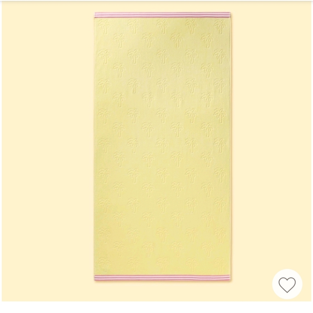 Stoney Clover Lane x Target yellow/pink palm tree beach towel 🌴